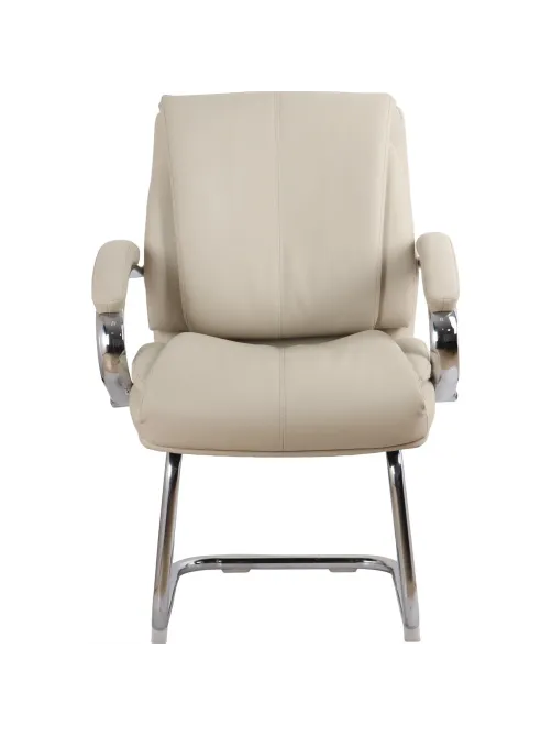 Конференц-кресло BN_SH_EChair-516V PU кожзам бежевый, хром
