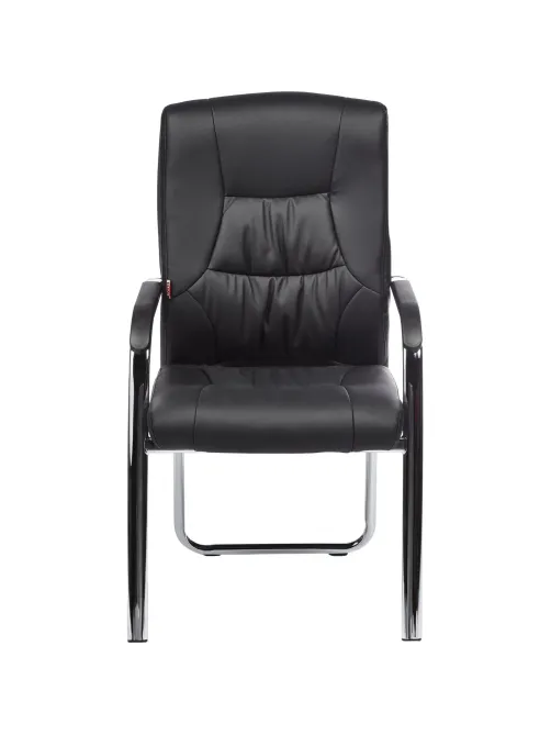 Конференц-кресло BN_TQ_Echair-807 VPU кожзам черный, хром