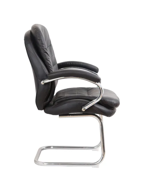 Конференц-кресло BN_SH_EChair-515V PU кожзам черный, хром