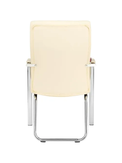 Конференц-кресло BN_TQ_Echair-807 VPU-1 кожзам бежевый, хром