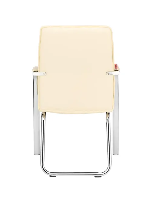 Конференц-кресло BN_TQ_Echair-810 VPU-1 кожзам бежевый, хром