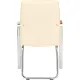 Конференц-кресло BN_TQ_Echair-810 VPU-1 кожзам бежевый, хром