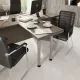 Конференц-кресло BN_TQ_Echair-806 VPU кожзам черный, хром