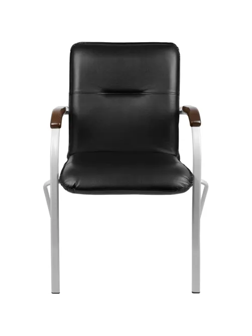 Конференц-кресло UA_EChair SAMBA Silver к/з черн./орех (V-4 1.031)