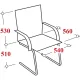 Конференц-кресло BN_SH_EChair-515V PU кожзам черный, хром