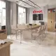 Конференц-кресло UA_EChair SAMBA Chrome к/з бежев./бук (V-18 1.007)
