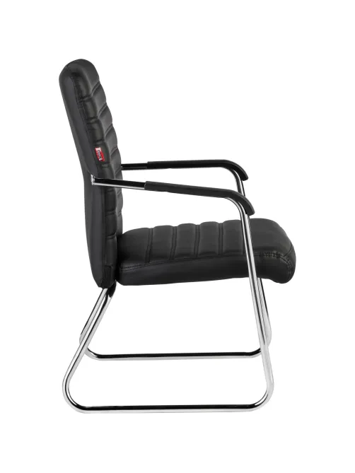 Конференц-кресло BN_TQ_Echair-806 VPU кожзам черный, хром