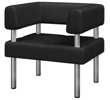 Кресло MV_ Комус Мебель Balance (Bu1-2) к/з Or.16/Ec.3001 черн