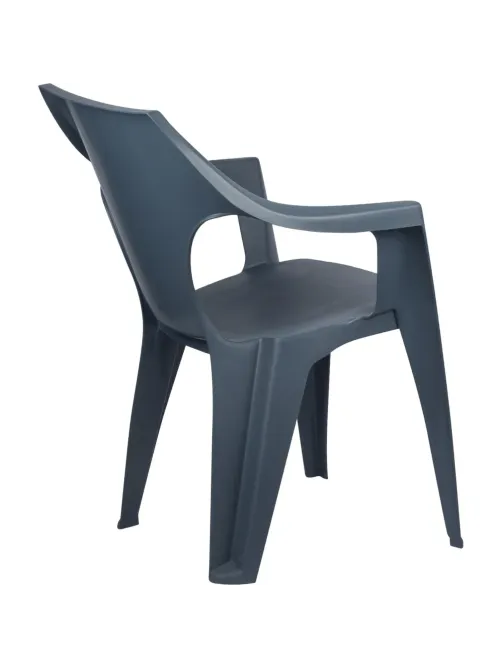 Кресло PR_Decorona DeForma 550x535x785 мм графитовый шторм