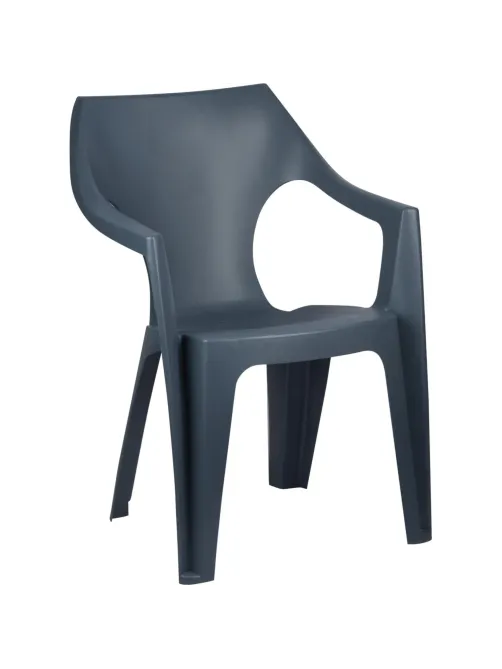 Кресло PR_Decorona DeForma 550x535x785 мм графитовый шторм