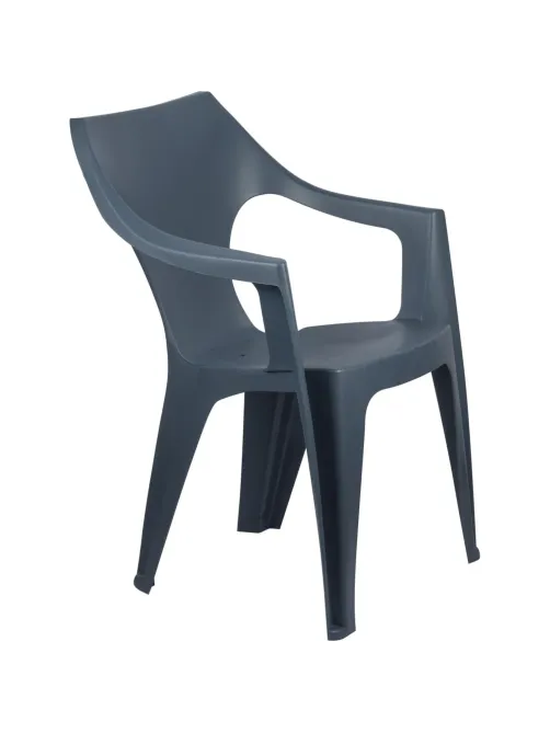 Кресло PR_Decorona DeForma 550x535x785 мм графитовый шторм