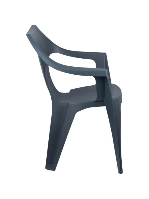 Кресло PR_Decorona DeForma 550x535x785 мм графитовый шторм