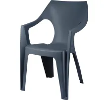 Кресло PR_Decorona DeForma 550x535x785 мм графитовый шторм