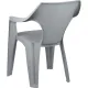 Кресло PR_Decorona DeForma 550x535x785 мм дымчатый кварц