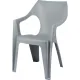 Кресло PR_Decorona DeForma 550x535x785 мм дымчатый кварц