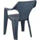 Кресло PR_Decorona DeForma 550x535x785 мм графитовый шторм