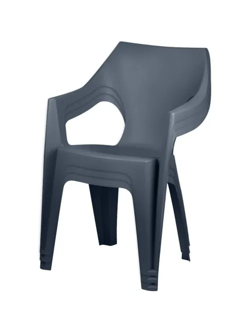 Кресло PR_Decorona DeForma 550x535x785 мм графитовый шторм