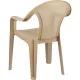 Кресло PR_Decorona DeVeranda 540x535x785 мм, круглая сетчатая спинка латте