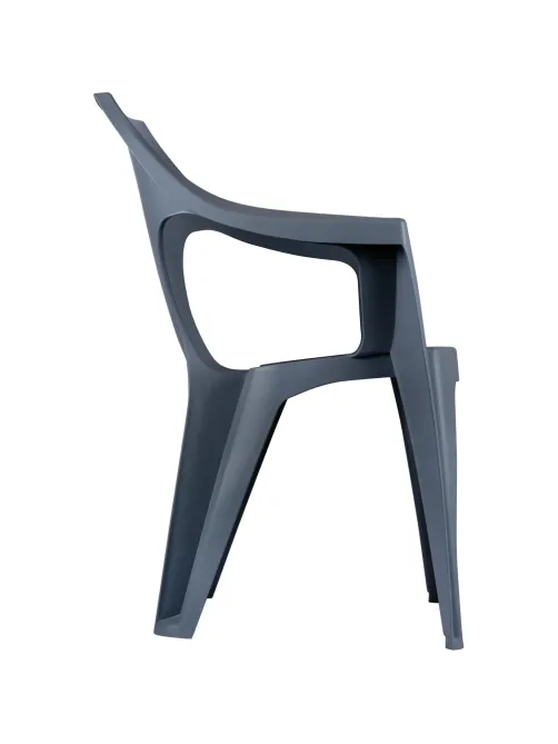 Кресло PR_Decorona DeForma 550x535x785 мм графитовый шторм