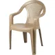 Кресло PR_Decorona DeVeranda 540x535x785 мм, круглая сетчатая спинка латте