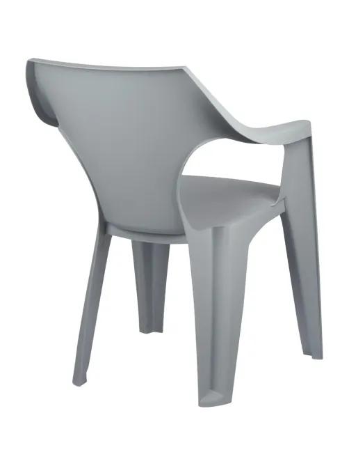 Кресло PR_Decorona DeForma 550x535x785 мм дымчатый кварц