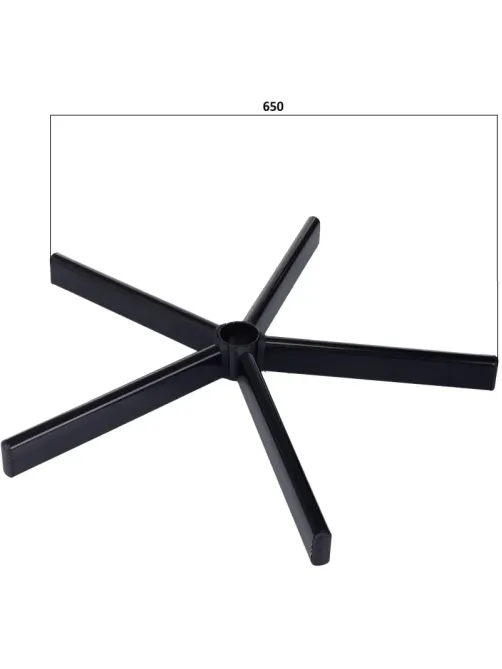 Крестовина для кресла VB_D 650мм металл черный, сборная CROSS/FINGAL