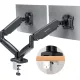 Кронштейн Onkron G160, TV 13-32, для 2-ух мон, газлифт, настольный, чер