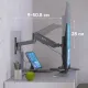 Кронштейн Onkron G150, TV 13-34, газлифт, настенный, наклонно-поворотн, чер