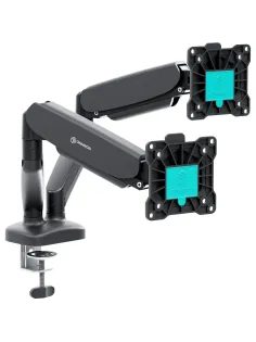 Кронштейн Onkron G160, TV 13-32, для 2-ух мон, газлифт, настольный, чер