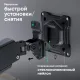 Кронштейн Onkron G160, TV 13-32, для 2-ух мон, газлифт, настольный, чер