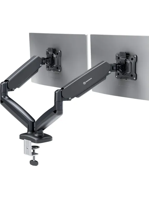 Кронштейн Onkron G160, TV 13-32, для 2-ух мон, газлифт, настольный, чер