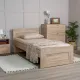 Кровать одинарная ШС_Сириуc 90х200 сонома