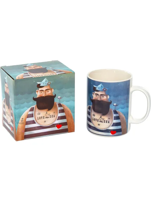 Кружка 510мл Love Sea, NEW BONE CHINA, подар.уп, 133-08065