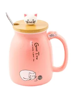Кружка Котик с клубком №2  роз Эврика арт.99289