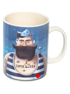 Кружка 510мл Love Sea, NEW BONE CHINA, подар.уп, 133-08065