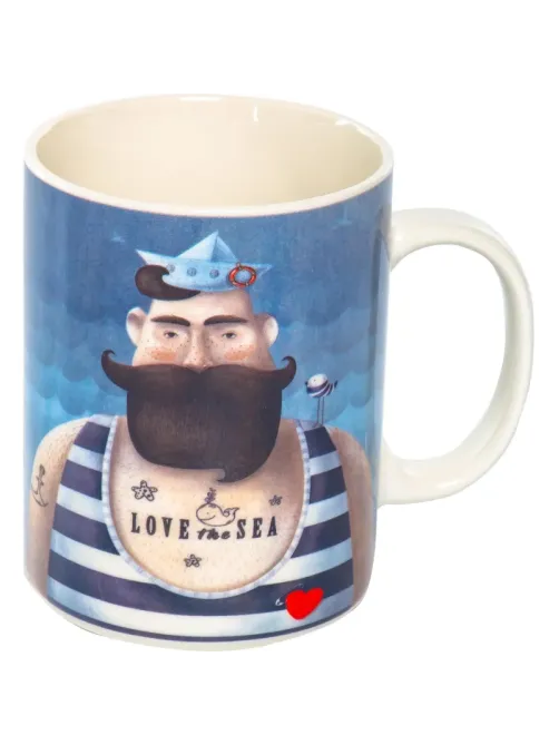 Кружка 510мл Love Sea, NEW BONE CHINA, подар.уп, 133-08065