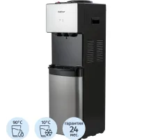 Кулер HotFrost V400 BS, напольный, холодильник, компрессорный, серебро