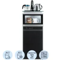 Кулер ECOTRONIC TB3-LE UV с чайным столиком. Нижняя загрузка бутыли.