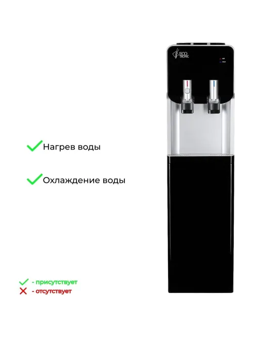 Кулер Ecotronic M40-LF black-silver, напольный