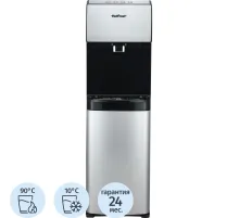Кулер для воды HotFrost V450ASM, 650Вт, бак холод. 3.6л,горяч. 1л, (серебр)