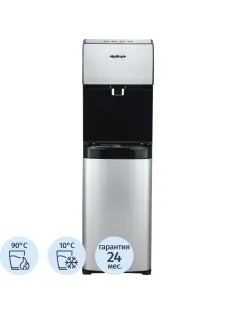 Кулер для воды HotFrost V450ASM, 650Вт, бак холод. 3.6л,горяч. 1л, (серебр)