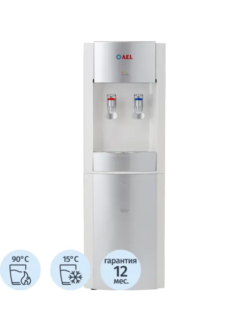 Кулер для воды AEL LD-AEL-28c white/silver напольный электронное охлажд