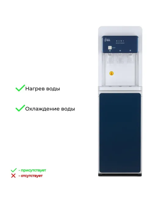 Кулер Ecotronic K43-LXE white-blue