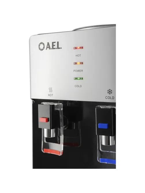 Кулер AEL LD-AEL-40c silver/black  для воды,шкафчик нагрев/электр охл