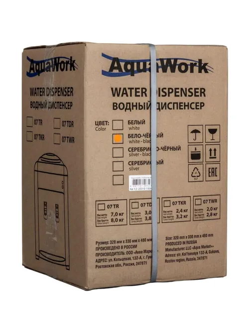 Кулер   Aqua Work 0.7TWR (бело-черный), без нагрева и охлаждения