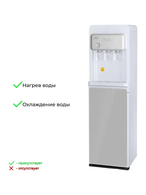 Кулер Ecotronic K43-LXE white-silver напольный