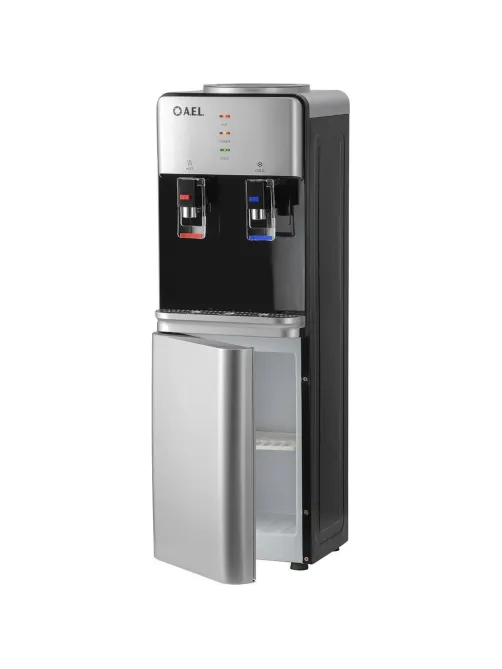 Кулер AEL LD-AEL-40c silver/black  для воды,шкафчик нагрев/электр охл