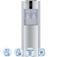 Кулер для воды напольный Ecotronic H1-LF White с холодильником