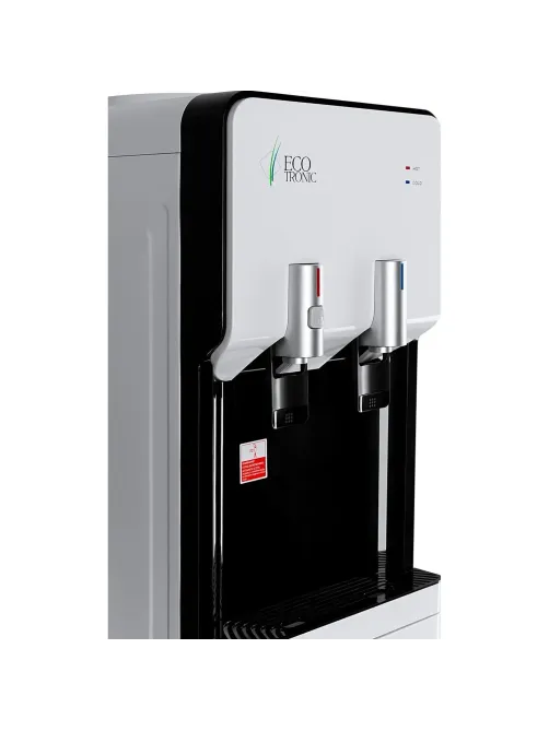 Кулер напольный ECOTRONIC M40-LCE white-black со шкафчиком