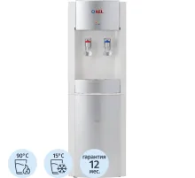 Кулер для воды AEL LD-AEL-28 white/silver напольный электронное охлаждение